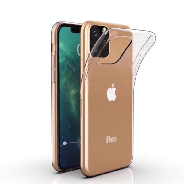 iPhone 11 Pro silikonisuojakuori - Läpinäkyvä